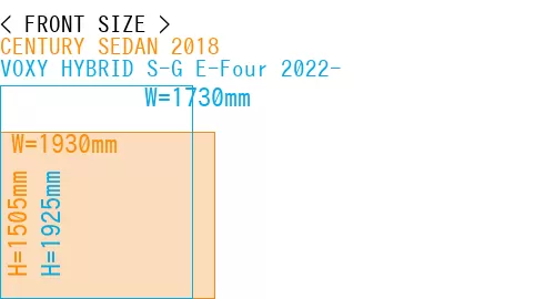 #CENTURY SEDAN 2018 + VOXY HYBRID S-G E-Four 2022-